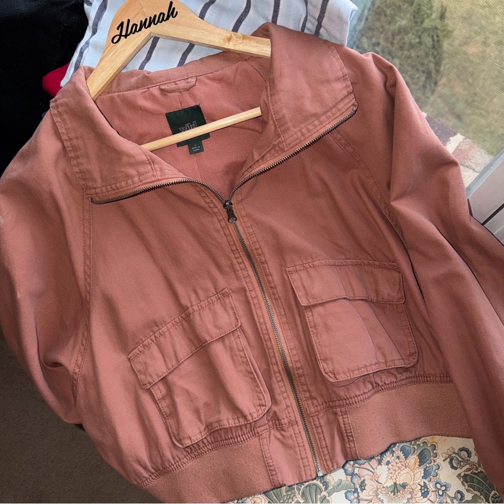 Women's Rust Zip Up Jacket